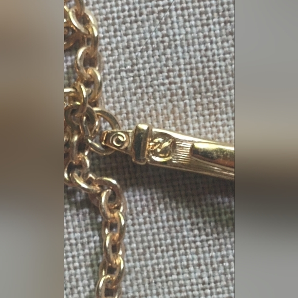 Swarovski Swan Emma Y Drop Gold Plated Crystal Necklace, Dangle  Earrings Vtg - Picture 12 of 12